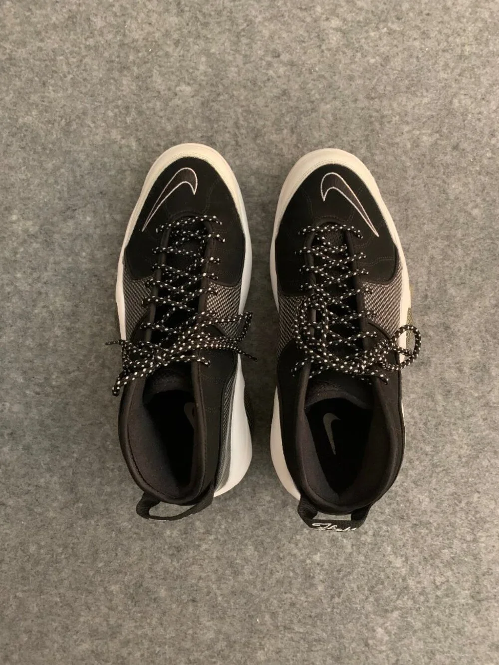 Nike Air Zoom Flight 95 Men’s 2015 Black Metallic Silver 806404-001 Sneakers - Picture 11 of 14